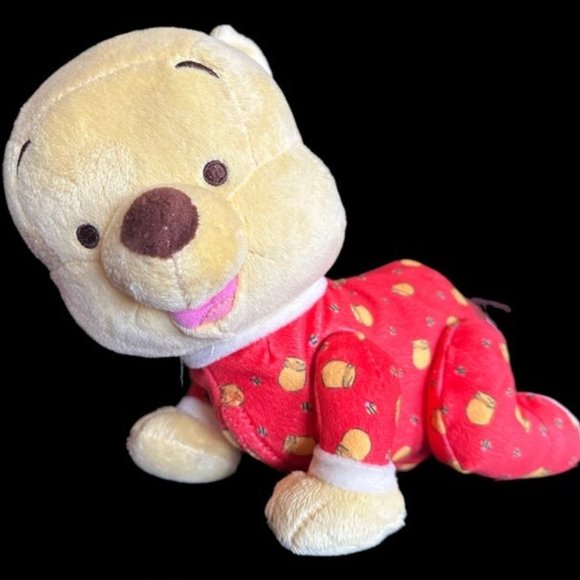 Disney Just Play Baby Winnie Pooh Bear Plush Interactive musical crawling Toy - Picture 1 of 6